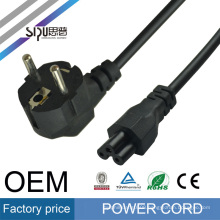 SIPU high quality european 2 pin wholesale eu plug cord for laptop best computer power eletric cable price